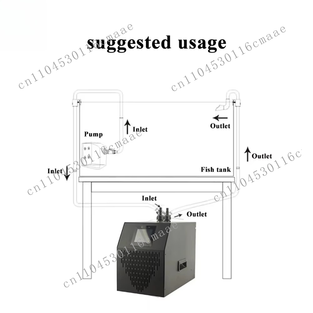 Planted Aquarium Water Temperature - Pendingin Air Akuarium Laut YS 35L-500L