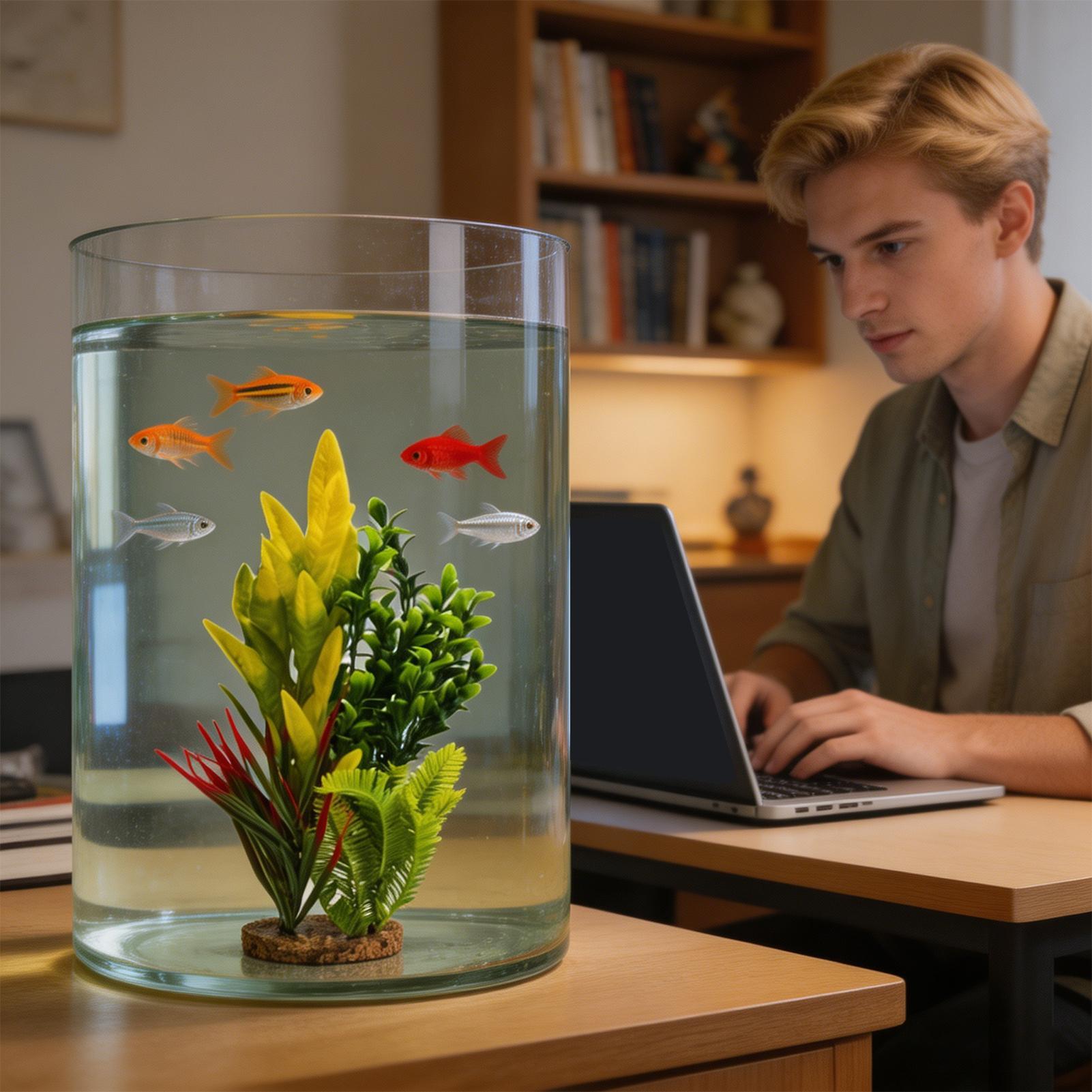 Planted Aquarium For Beginners - Tanaman Akuarium Buatan Dekorasi Tangki Udang