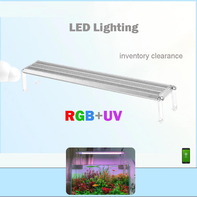 Aquarium Plant Light Spectrum - Lampu LED 60cm 80cm 90cm RGB