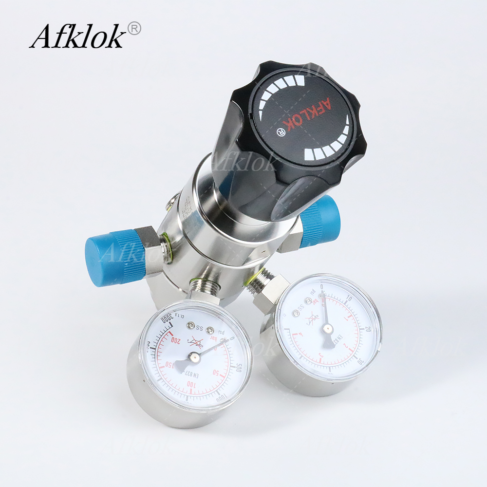 Co2 Regulator Dual Stage - Regulator Tekanan Dua Tahap dengan Dua