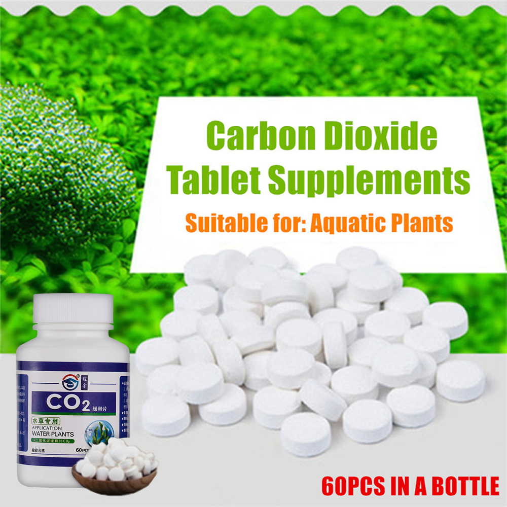 Aquarium Plant Vitamins - CO2 Tablet karbon dioksida Diffuser, untuk