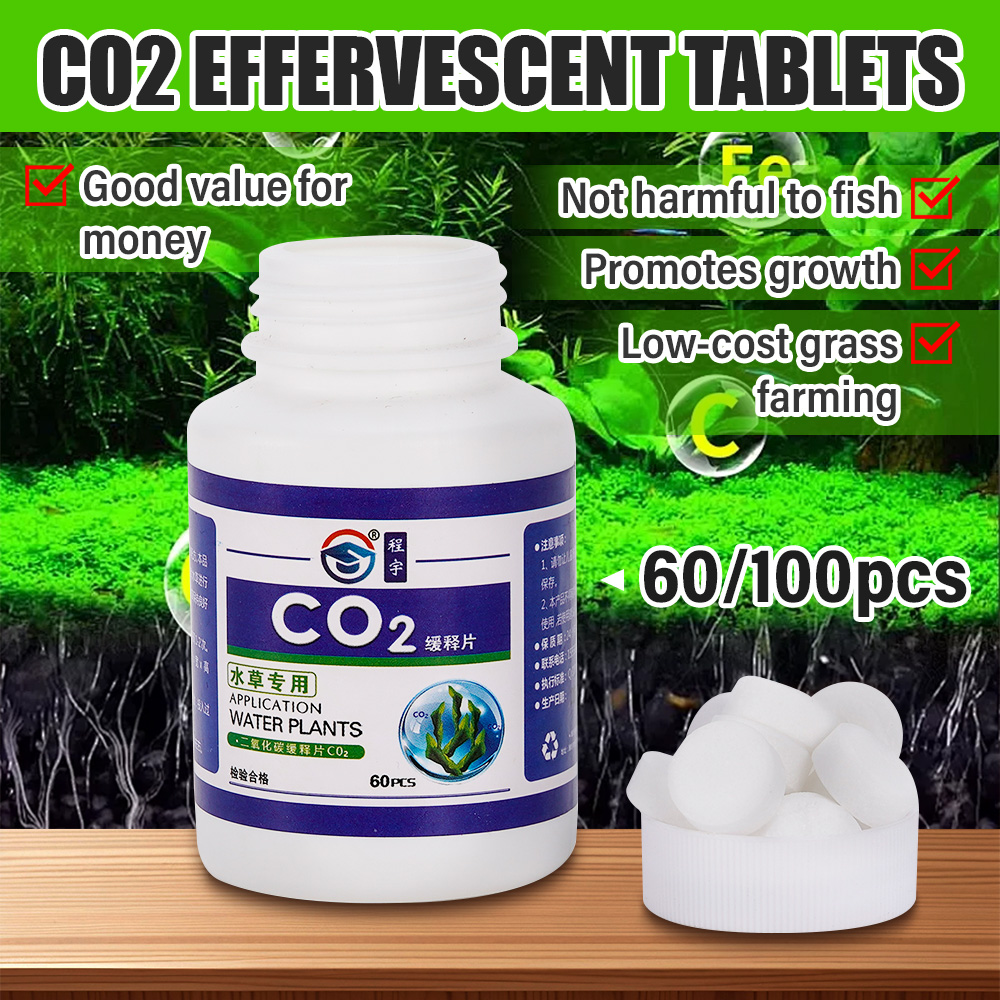 Aquarium Plant Vitamins - 60PCS Tablet CO2 Rumput Air Akuarium
