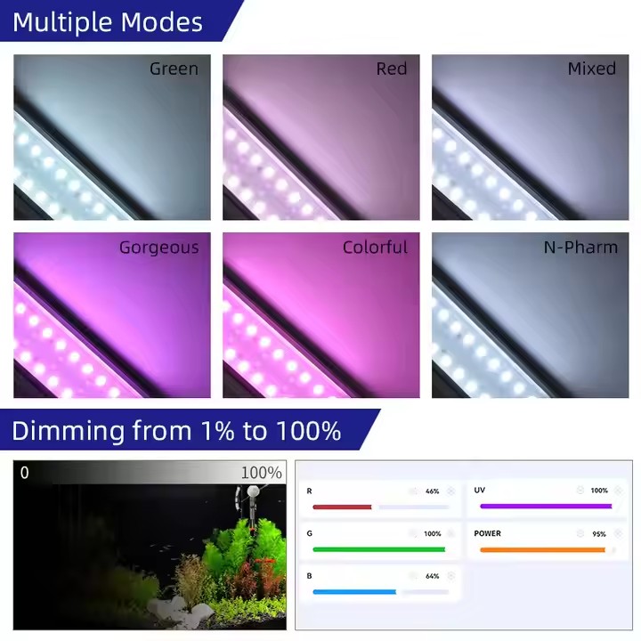 Lampu Akuarium WEEK AQUA Seri  - Aquarium Plant Light Spectrum ulasan dan harga
