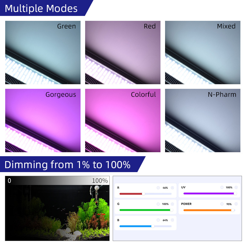 Lampu Akuarium LED Week Aqua A - Aquarium Plant Light Spectrum ulasan dan harga