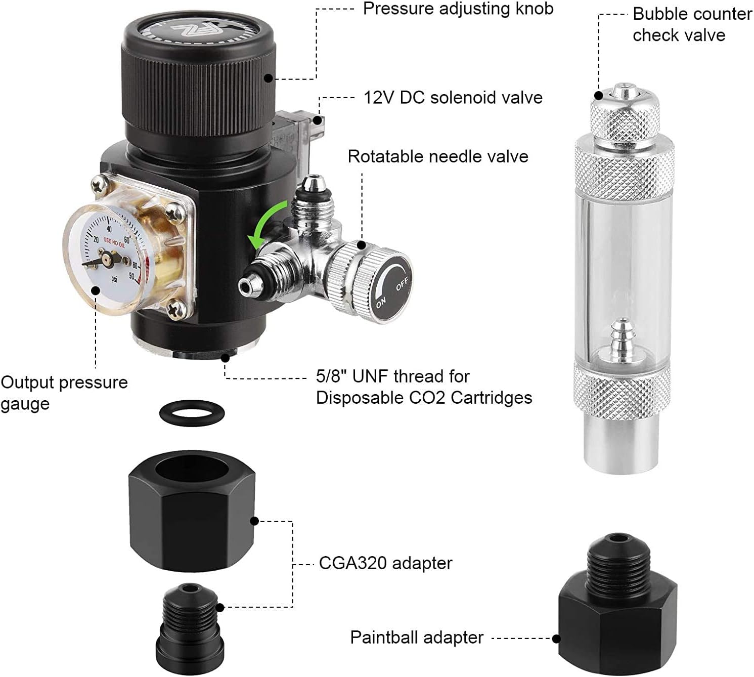 Regulator CO2 Akuarium Seri Mi - Co2 Regulator Dual Stage ulasan dan harga