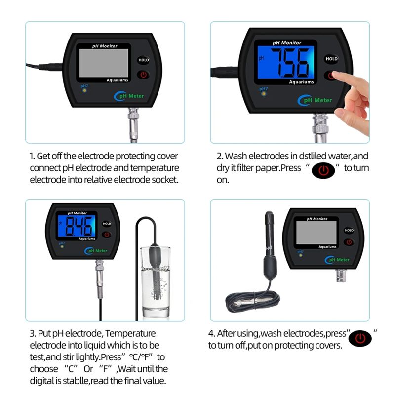 M12K-PH Meter Monitor PH Onlin - Planted Aquarium Ph ulasan dan harga
