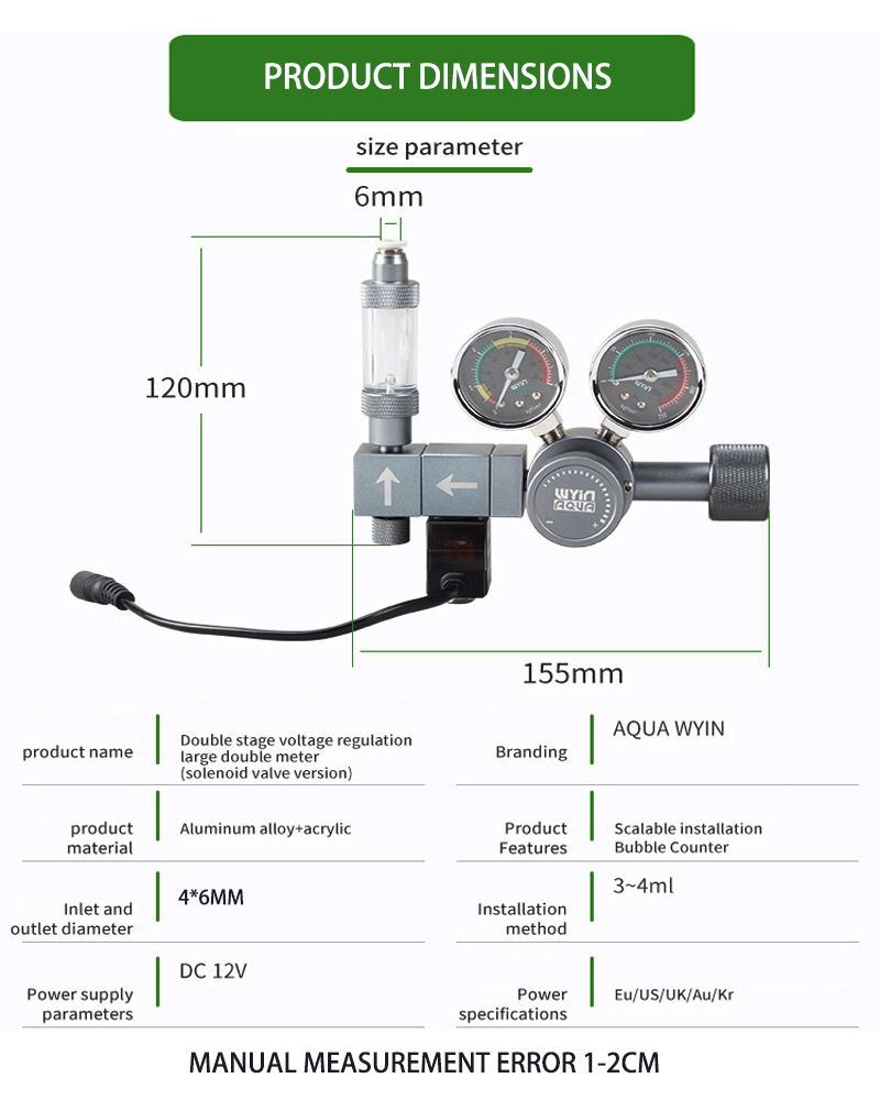 Regulator CO2 DIY untuk Akuari - Co2 Regulator Dual Stage ulasan dan harga