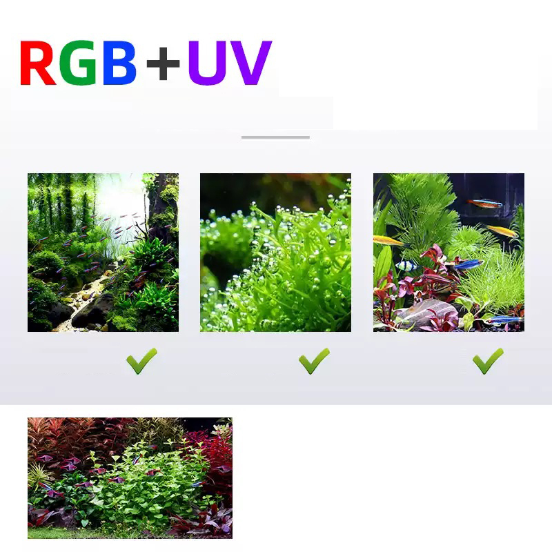 Lampu LED 60cm 80cm 90cm RGB U - Aquarium Plant Light Spectrum ulasan dan harga