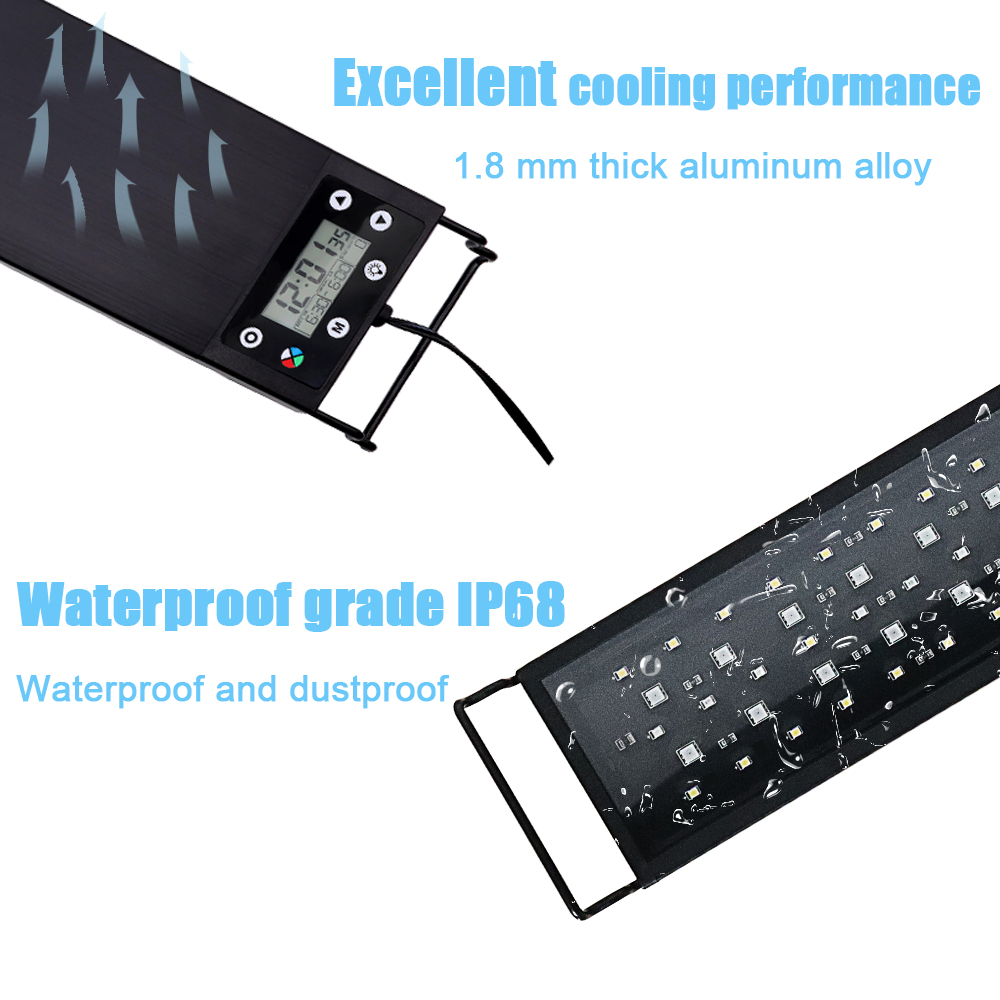 Lampu LED Spektrum Penuh 24/7  - Aquarium Plant Light Spectrum ulasan dan harga