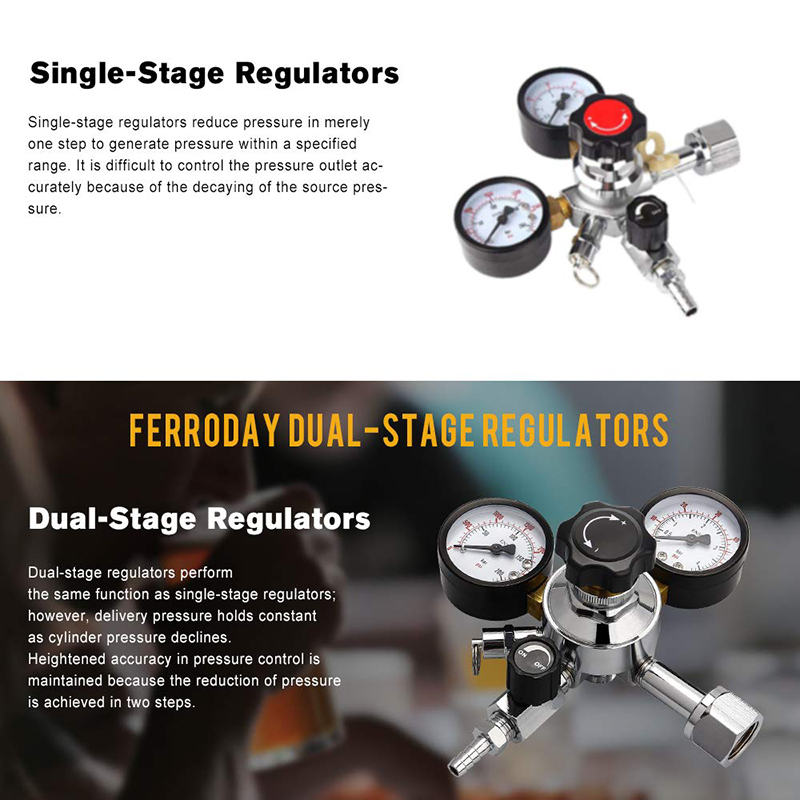 Regulator Tekanan Bir Draft CO - Co2 Regulator Dual Stage ulasan dan harga