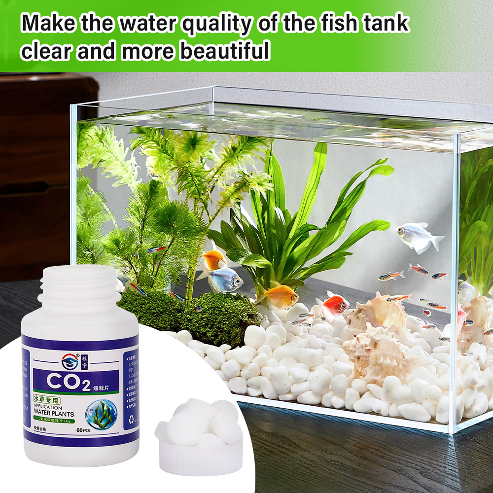 60PCS Tablet CO2 Rumput Air Ak - Aquarium Plant Vitamins ulasan dan harga